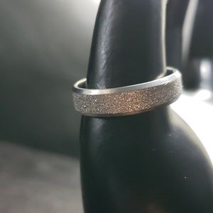 NWT frosted silver stainless steel